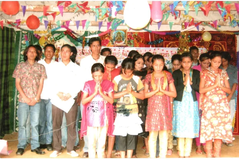 Youth blessing ceremony at the club stage